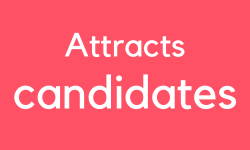 Attracts candidates
